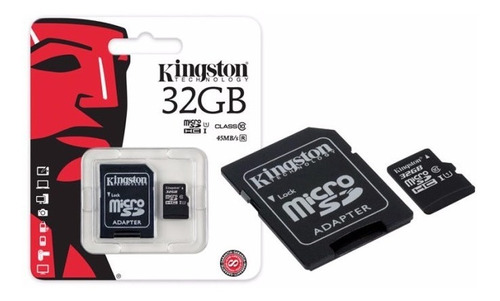 Memoria Micro Sd+sd 32gb Kingston Clase 10 Camaras Telefonos