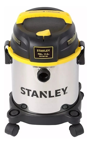 Imagen 1 de 4 de Aspiradora industrial Stanley SL18136 11.5L  plateado y negra y amarilla 120V 60Hz