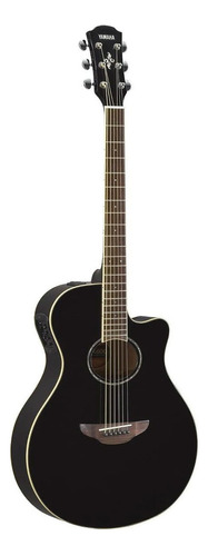 Guitarra Electroacústica Yamaha Apx600 Acero - Negra Color Negro