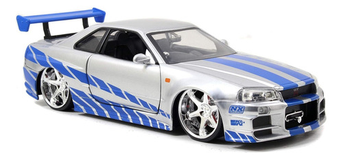 Nissan Skyline Gtr Rápidos Y Furiosos Escala 1/24 Metal Jada