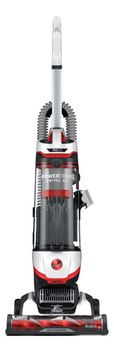 Aspiradora Vertical Hoover PowerDrive Swivel XL  gris oscuro y roja y blanca  UH75110