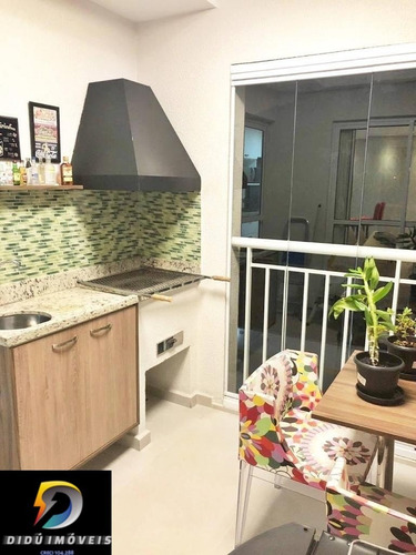 Imagem 3 de 30 de Lindo Apartamento Com 67 M² Na Fundação Scs, Sendo 2 Dormitórios, 1 Suíte, Varanda Com Churrasqueira, 1 Vaga. - Ap07908 - 69944825