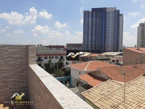 Imagem 3 de 27 de Cobertura Com 2 Dormitórios À Venda, 122 M² Por R$ 450.000 - Vila Homero Thon - Santo André/sp - Co1409