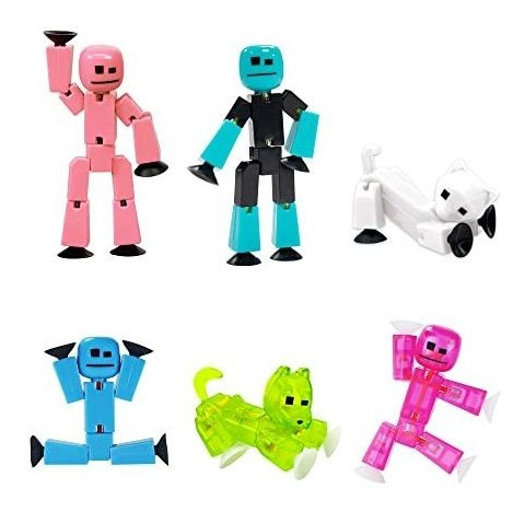 Zing Stikbot Family Pack, Conjunto De 6 Figuras De B4sfk