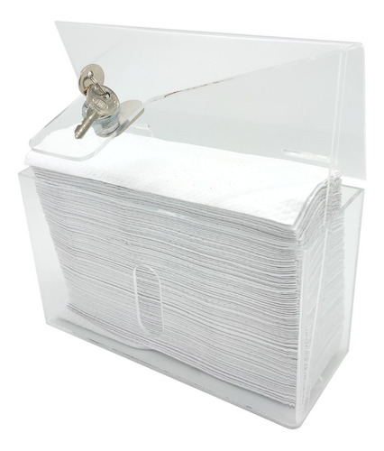 Imagen 1 de 5 de Dispensador De Papel Para Baño - Papel Manos - Acrílico