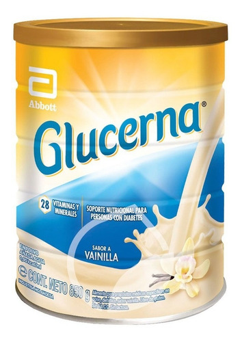 Imagen 1 de 2 de Glucerna Vainilla Soporte Nutricional Para Diabeticos X 850g