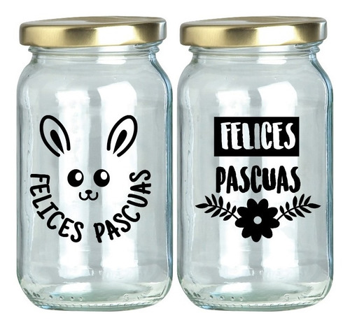 Imagen 4 de 5 de Vinilos De Pascua Para Frascos