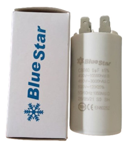 Capacitor De Marcha Motor 6mf Bluestar