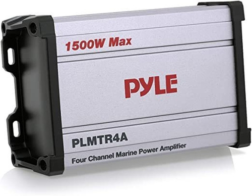 Pyle 4 Canales Receptor Amplificador Marina - Impermeable Y 