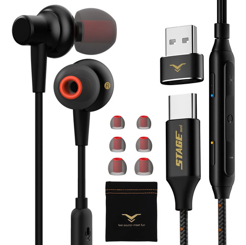 Audifono Usb Tipo Boton Envolvente 7.1 Silencio Estereo