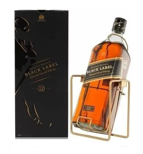 comprar Johnnie Walker Black Label 12 Años Botellon X3lt + Volcador