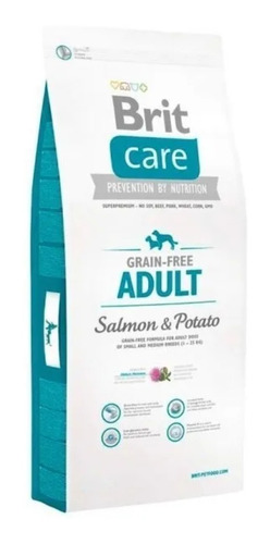 Imagen 1 de 1 de Alimento Brit Brit Care Salmon & Potato Adult para perro adulto de raza pequeña y mediana sabor salmón y papa en bolsa de 1kg