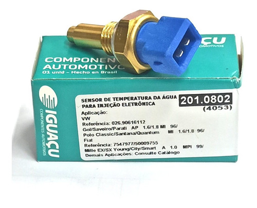 Sensor Temperatura Agua Fiat Duna Ie 1.6 Spi 95 Iguaçu 802