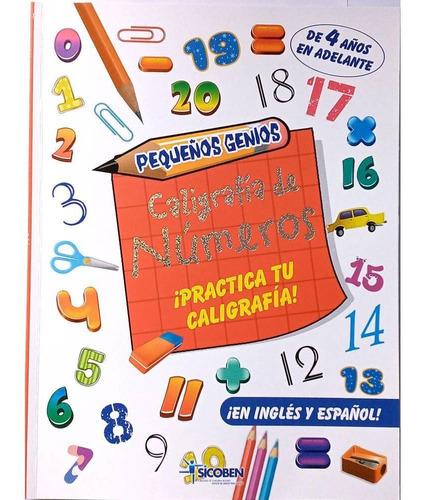 Libro Infantil De Aprendizaje - Caligrafia De Numeros