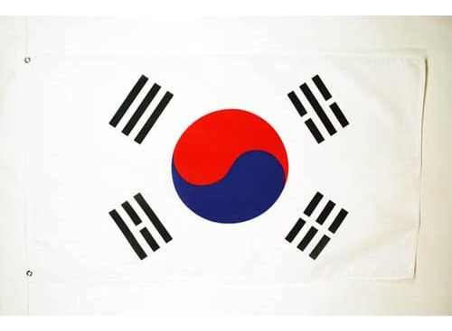 Bandera Az Flag Corea Del Sur 150x250 Cm Poliéster 100d