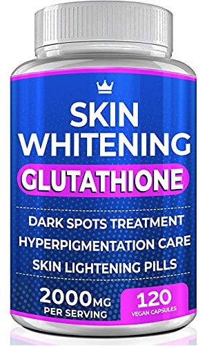 Skin Whitening Glutation 2000mg Manchas Acne Aclarar 120 Cap