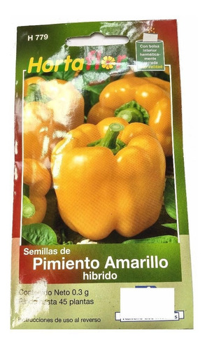 45 Semillas De Pimiento Amarillo Hortaliza 779