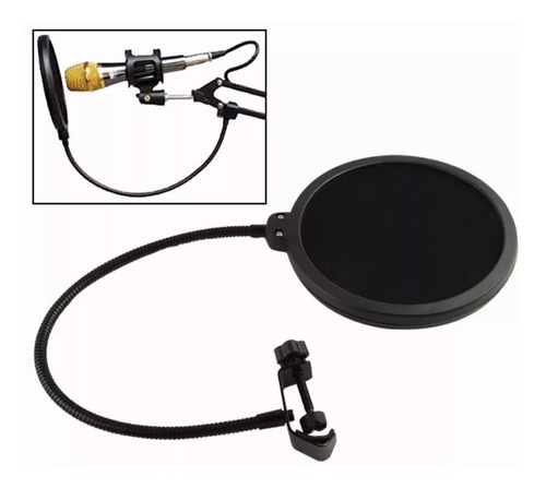 Filtro Antipop Elefir P/ Microfono Condenser Estudio Vivo