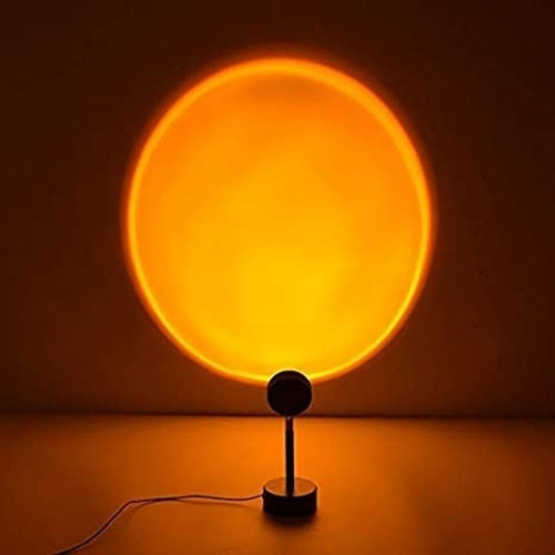 Lámpara Velador Usb Proyector Arcoíris Atardecer Tik Tok