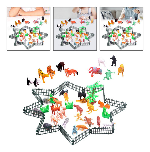 Juego De Juguetes De Animales Juguetes Educativos De Regalo,