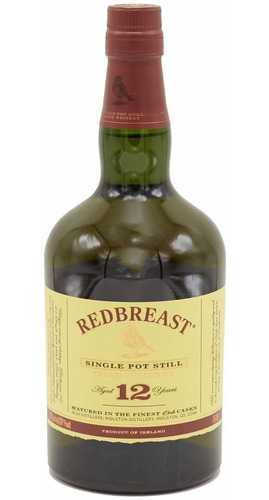 Imagen 2 de 6 de Whisky Irlandes Redbreast 12 Años 40% Abv Single Pot Still