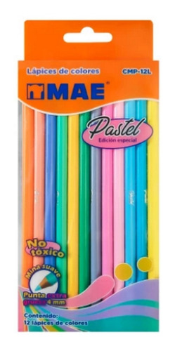 5 Cajas De Lapices De Color Pastel Mae