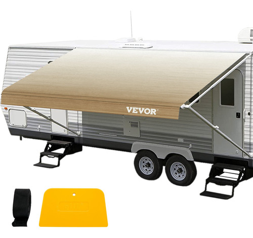 Vevor Reemplazo De Tela De Toldo Para Autocaravana 21 Pies Color Marrón Desteñido