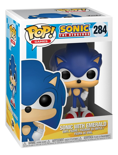 Funko Pop! Games - Sonic The Hedgehog Com Esmeralda Sega
