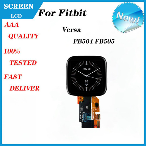 T Tela De Toque Lcd Para Fitbit Versa Smartwatch Fb504 Fb505