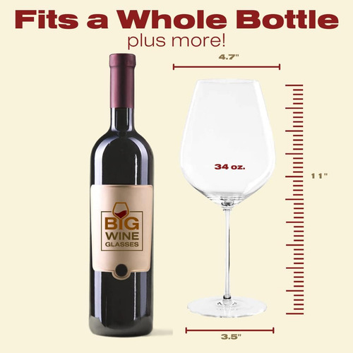 Copas De Vino Grandes | Juego De 2 I Copas De Vino Gigantes
