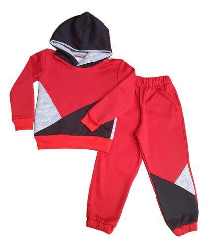 Sudadera Con Capota Para Niños - Roja