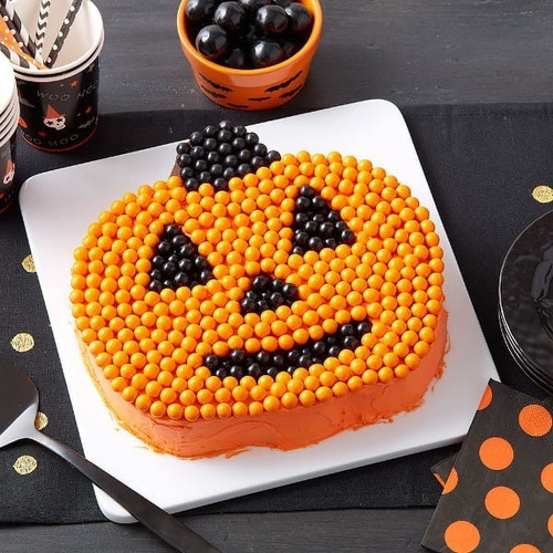 Molde Calabaza Cabeza Halloween Wilton 2105-0679 Color Gris