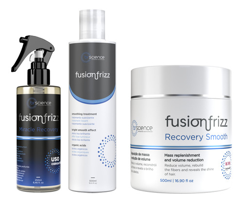 Fusion Frizz Mir. Recovery + Recov Smooth + Progressiva Org