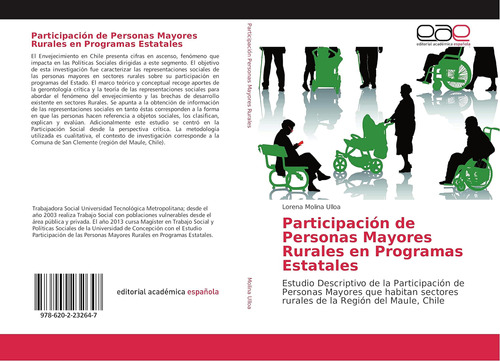 Libro: Participación De Personas Mayores Rurales En Programa