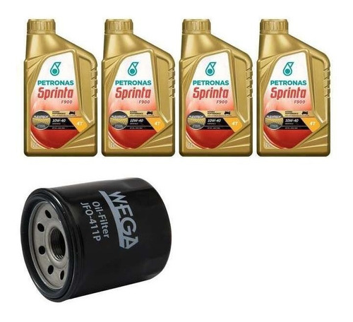 Kit Troca Oleo Petronas 10w40 Para Triumph Thruxton 06-07