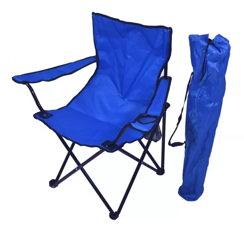 Sillas Camping Y Playa Plegable Portatil Para Exteriores Gaon Azul