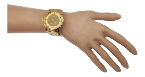 Relógio Technos Feminino Dourado Espelhado 2035lqa/4d