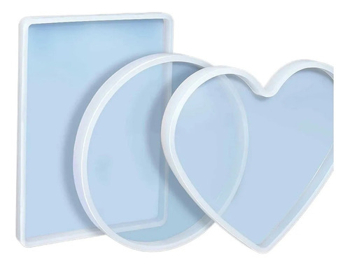 Molde De Silicona De Resina Con Forma De Corazón Rectangular