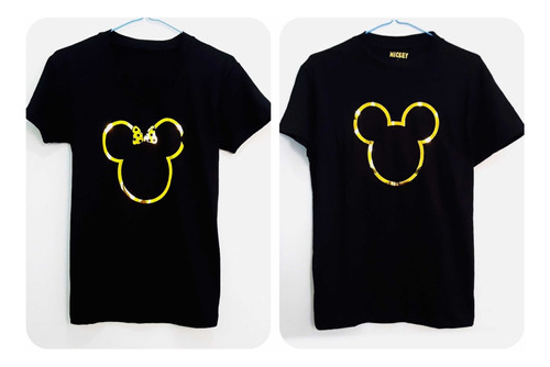 Franelas De Mickey Y Minnie Mouse Para Adultos Y Niños
