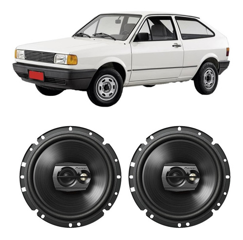 Alto Falante Vw Gol G1 1987 A 1990 Pioneer 100w Rms Kit