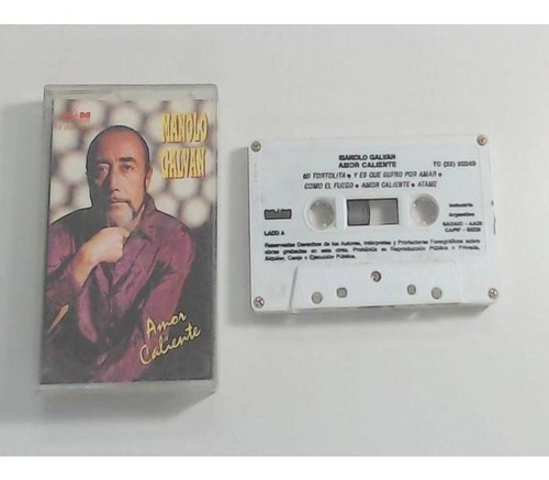Manolo Galván - Amor Caliente. Cassette