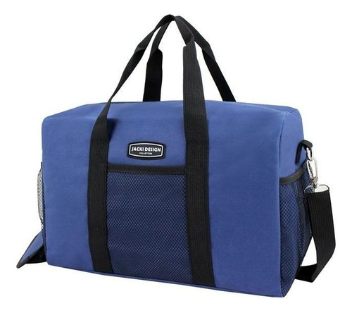 Bolsa De Mão Para Viagem Trabalho Academia Masculina Cor Azul