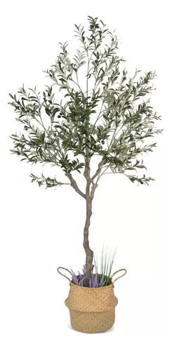 Olivo artificial grande, árbol artificial, árbol de seda, planta