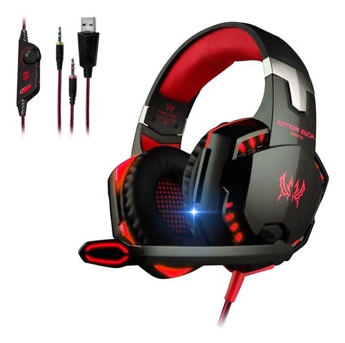 Auriculares Gamer Speed Spider G2000 Con Luces Led / Usb 