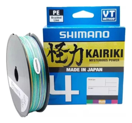 Linha Pesca Shimano Kairiki 4 0,215mm 25lb C/150m Multicolor