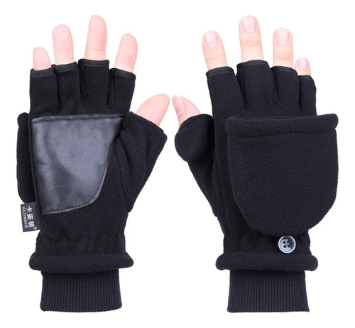 Guantes Hand Warmers Soft Mitten Sin Dedos Con Orificio Para