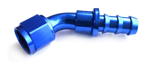 Acople Conexión Push On Hose 45° An10 Azul Ftx Fueltech