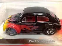 Comprar 1963 Vw Beetle Black With Flames Escala1\u002F18 Johnny Lightning