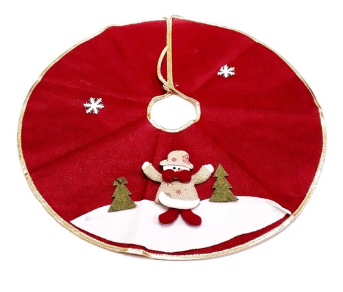 Saia De Juta Tapete Para Árvore De Natal Papai Noel 60 Cm