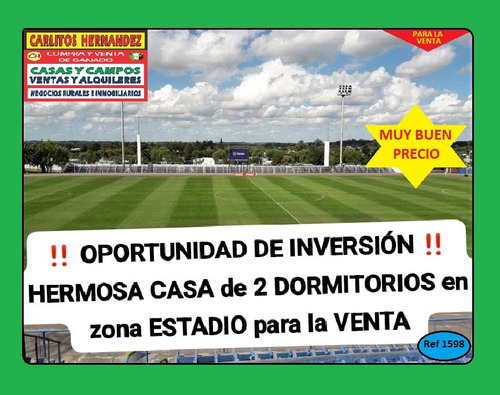 Ref 1598) ** V - Oportunidad De Inversión Hermosa Casa De 2 Dormitorios, En Zona Estadio Para La Venta, Es En San José